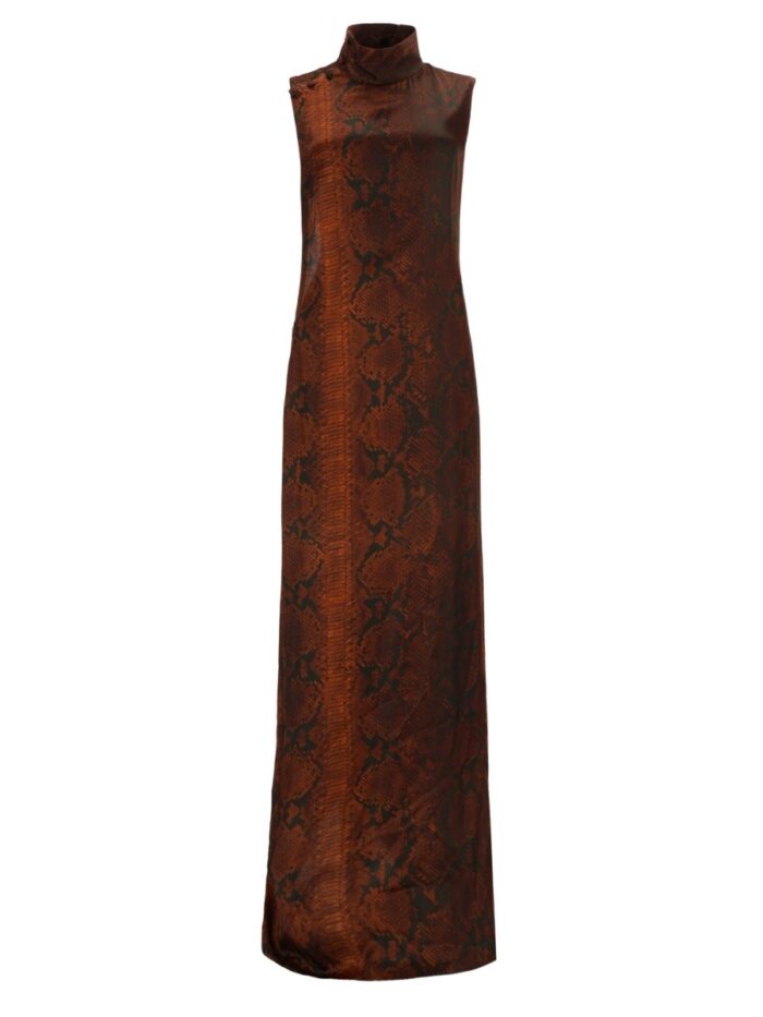 Jean Paul Gaultier Python Print Long Dress