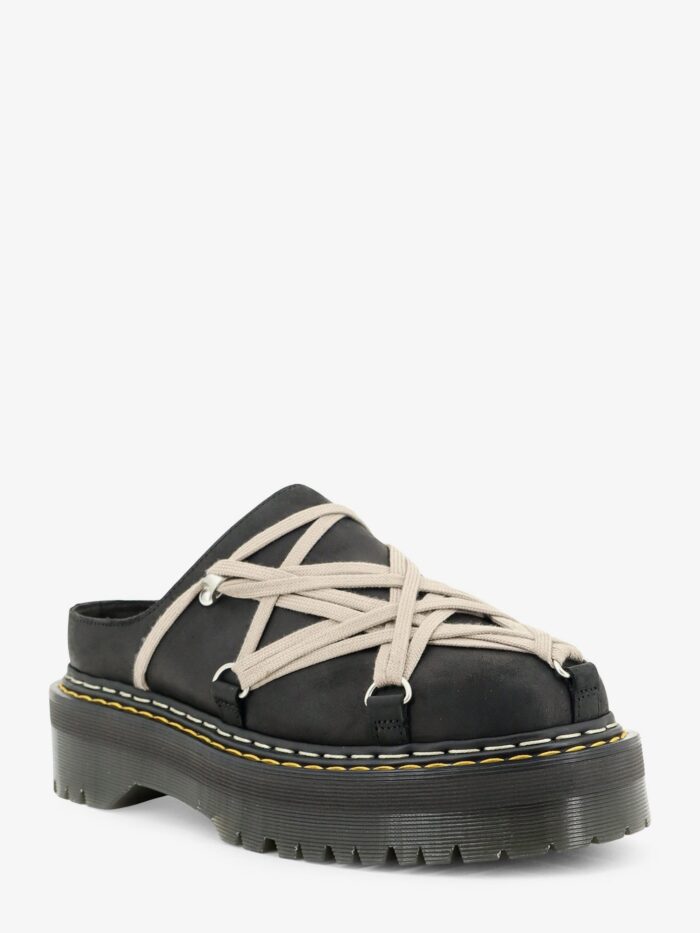 DR. MARTENS X RICK OWENS Quad Megalace® Leather Mule