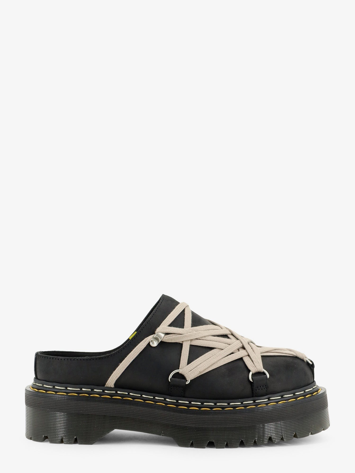 DR. MARTENS X RICK OWENS Quad Megalace® Leather Mule