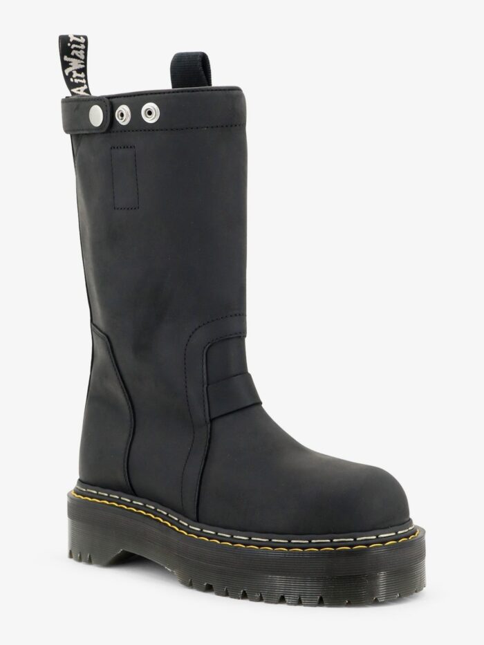 DR. MARTENS X RICK OWENS Quad Pull On Leather Boots