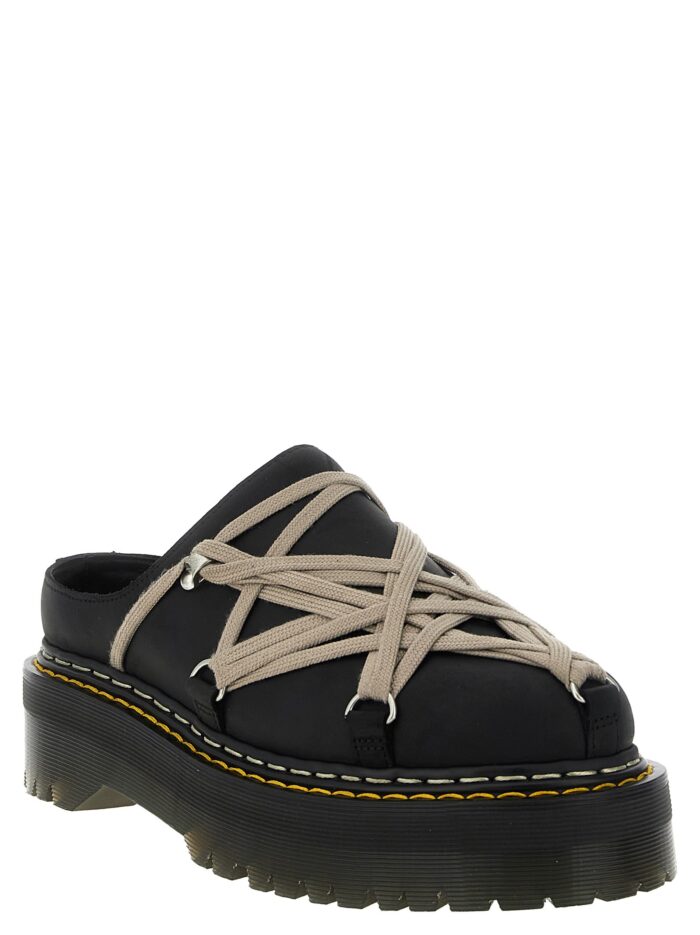 RICK OWENS 'QuadSoleMegalace®' Mules Dr.Martens X RickOwens