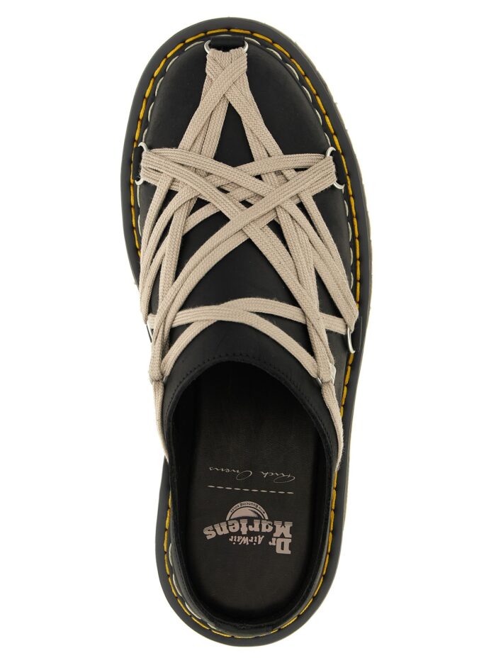 RICK OWENS 'QuadSoleMegalace®' Mules Dr.Martens X RickOwens