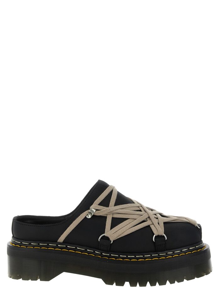 rick owens 'quadsolemegalace®' mules dr.martens x rickowens RICK OWENS 'QuadSoleMegalace®' Mules Dr.Martens X RickOwens