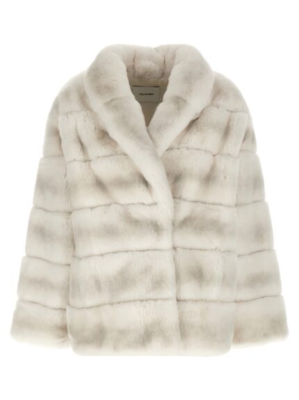 YVES SALOMON Quilted Fur Coat