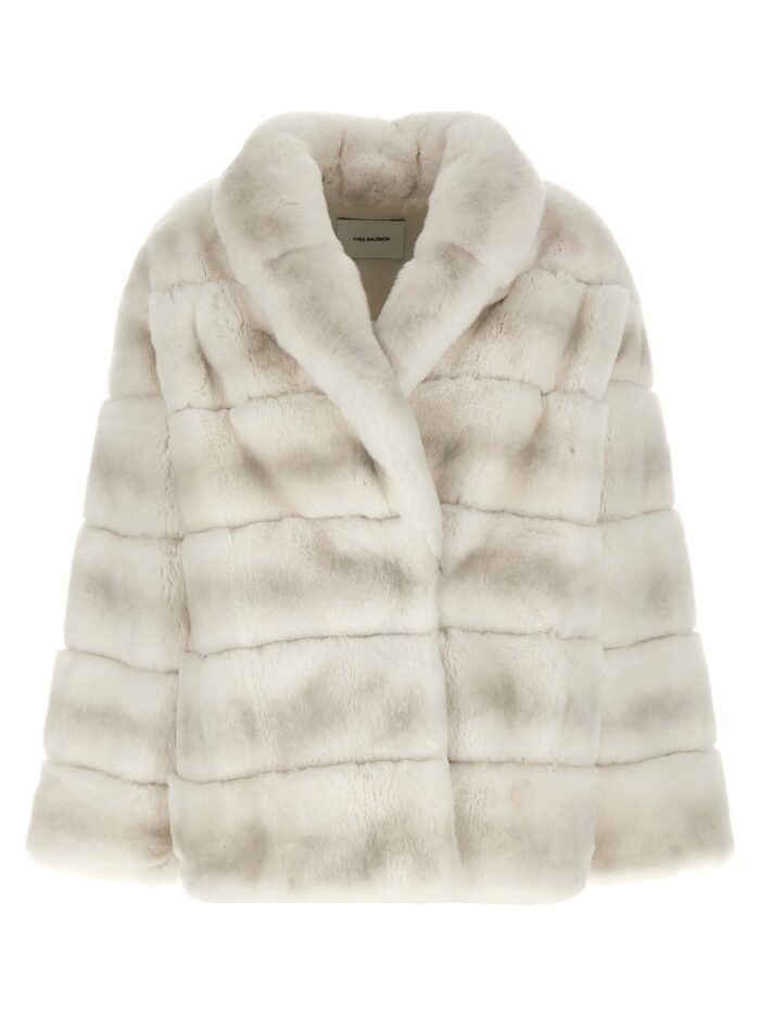 YVES SALOMON Quilted Fur Coat