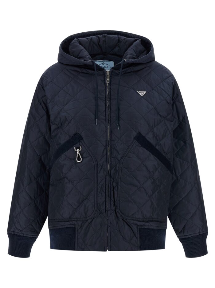 prada quilted hooded jacket PRADA Quilted Hooded Jacket