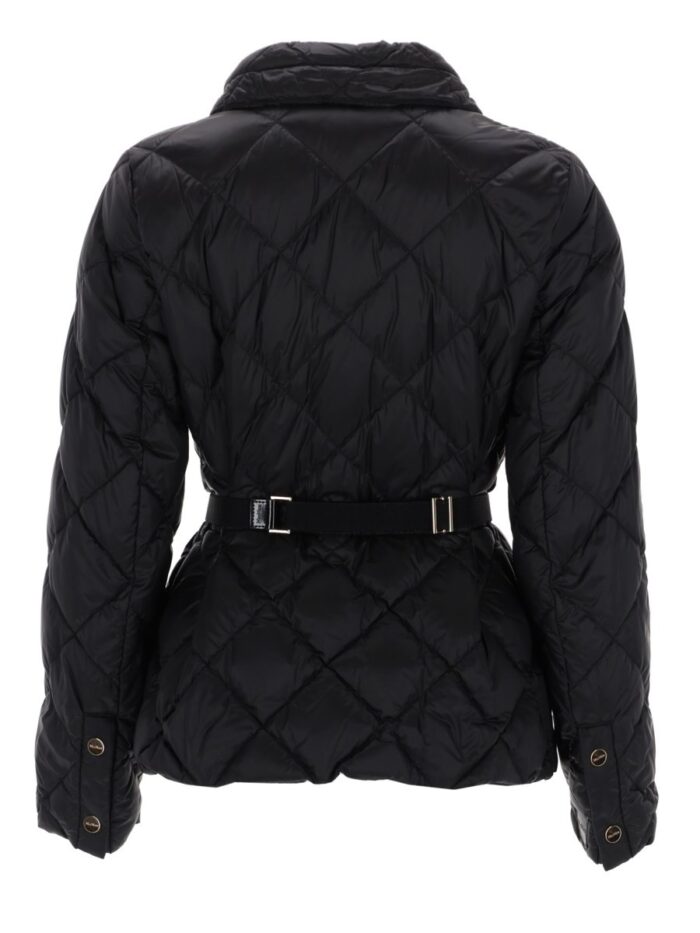 S MAX MARA QUILTED JACKET WITH BELT