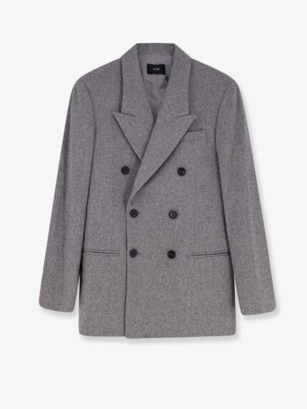 R2W Manes Wool Blend Double-breasted Blazer