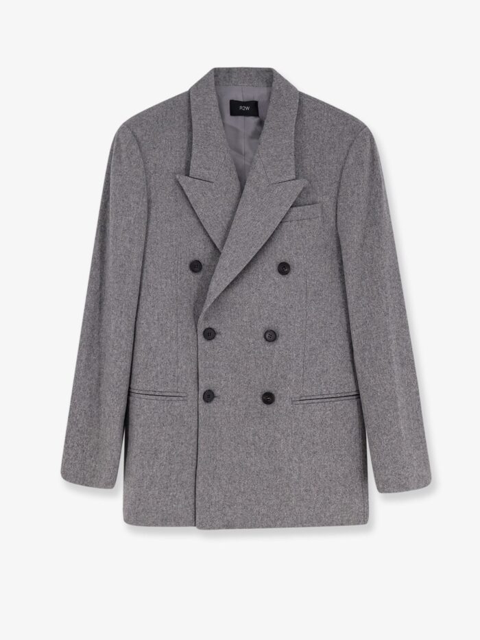 R2W Manes Wool Blend Double-breasted Blazer