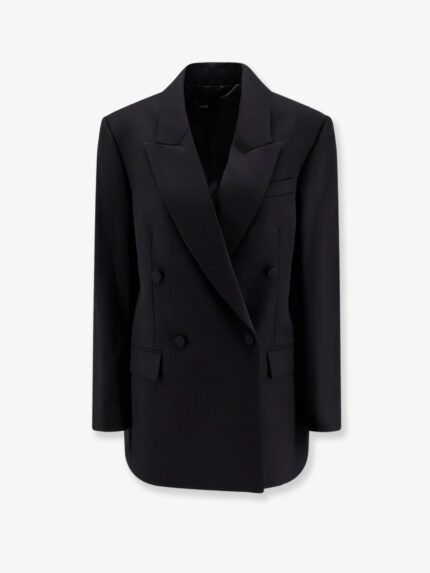 R2W Viora Double-breasted Wool Blend Blazer