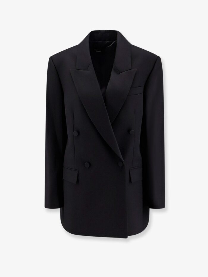 r2w viora double breasted wool blend blazer R2W Viora Double-breasted Wool Blend Blazer