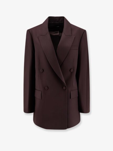 R2W Viora Wool Blend Double-breasted Blazer