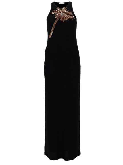 RABANNE ABITO CON DETTAGLIO PALMA IN PAILLETTES