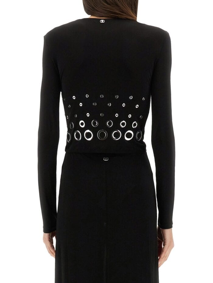 RABANNE CROP TOP WITH EYELETS