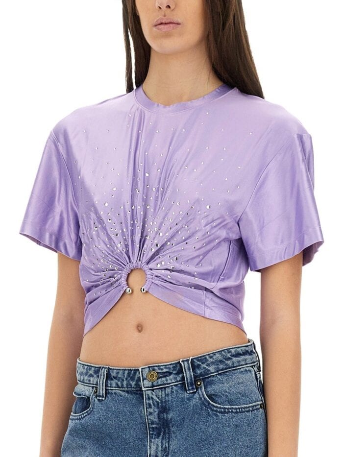 RABANNE CROPPED T-SHIRT