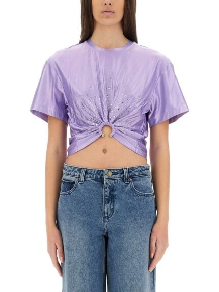 RABANNE CROPPED T-SHIRT