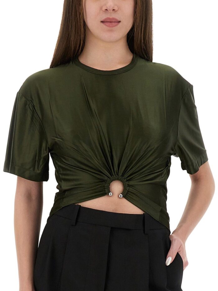 RABANNE CROPPED T-SHIRT