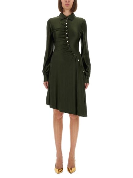 RABANNE DRAPED JERSEY MINI DRESS