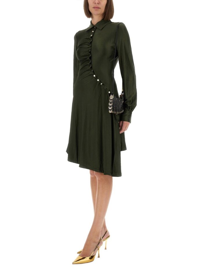 RABANNE DRAPED JERSEY MINI DRESS
