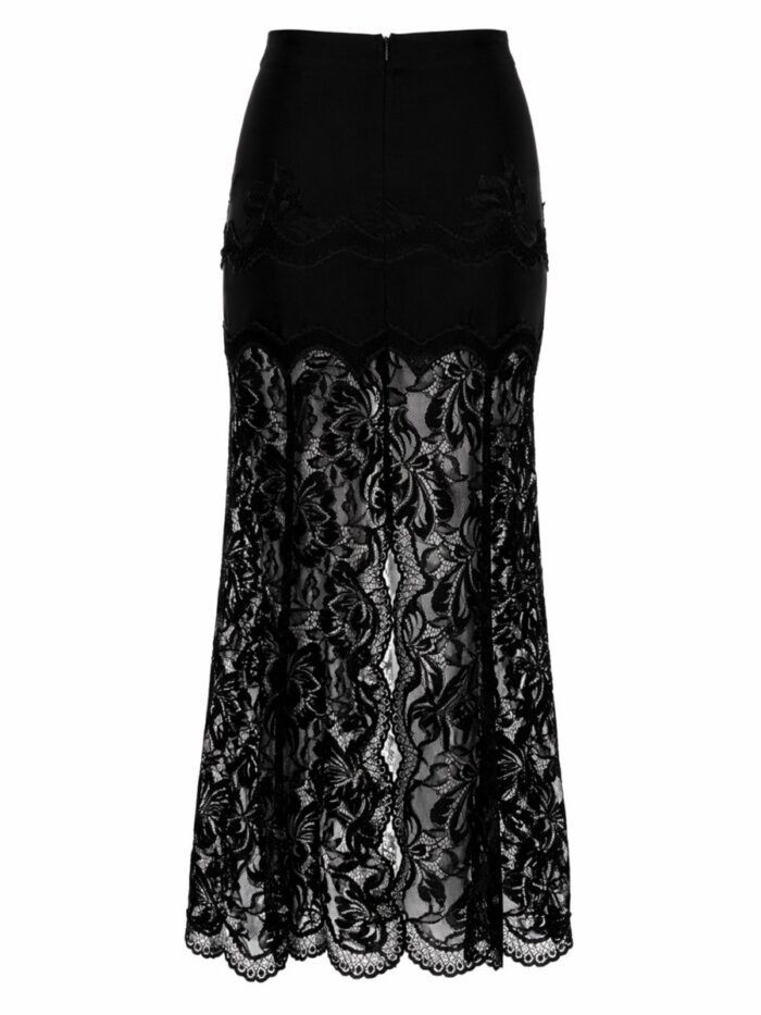 RABANNE GONNA MIDI IN PIZZO