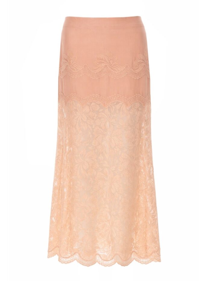 RABANNE GONNA MIDI IN PIZZO