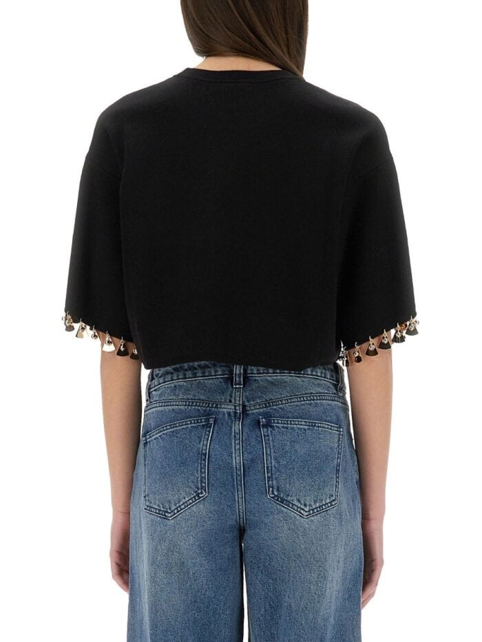 RABANNE KNIT CROP T-SHIRT