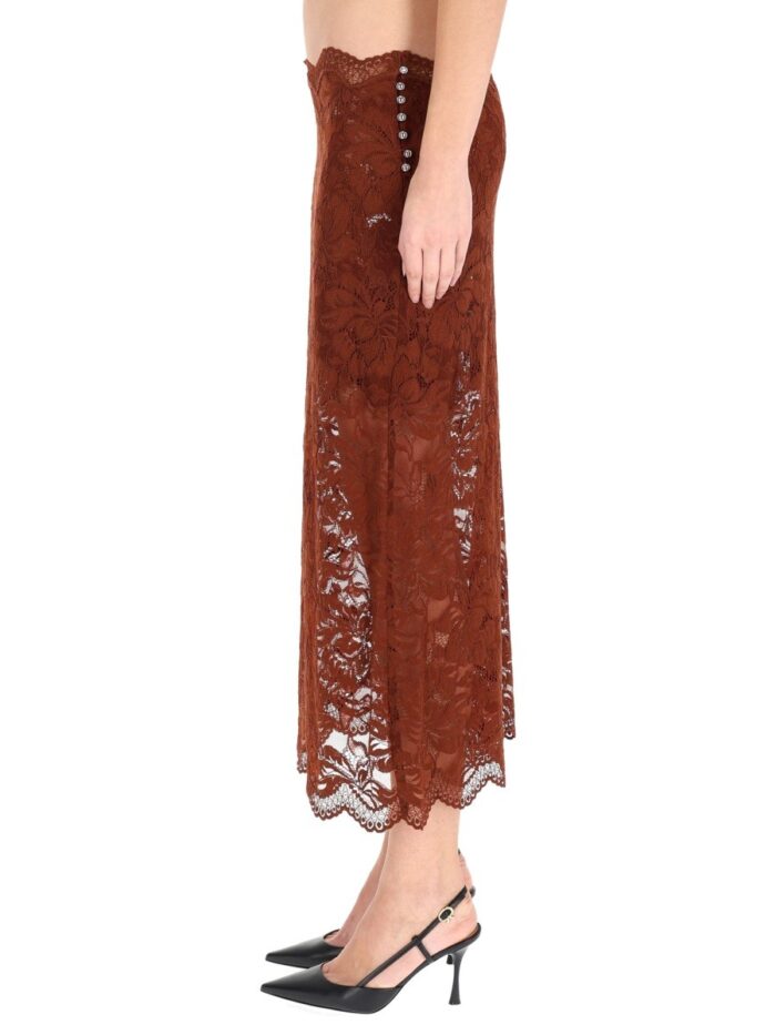 RABANNE LACE MIDI SKIRT