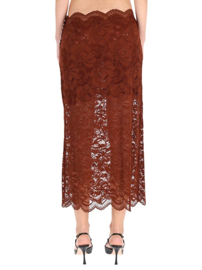 RABANNE LACE MIDI SKIRT