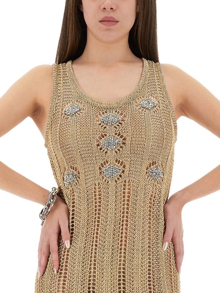 RABANNE LONG CROCHET DRESS