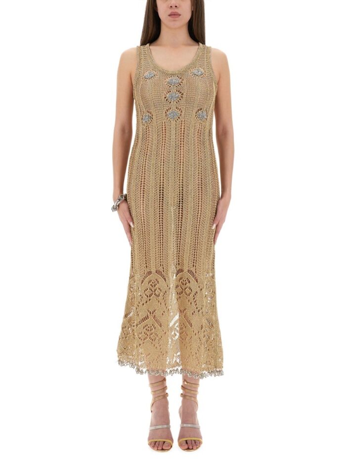 RABANNE LONG CROCHET DRESS