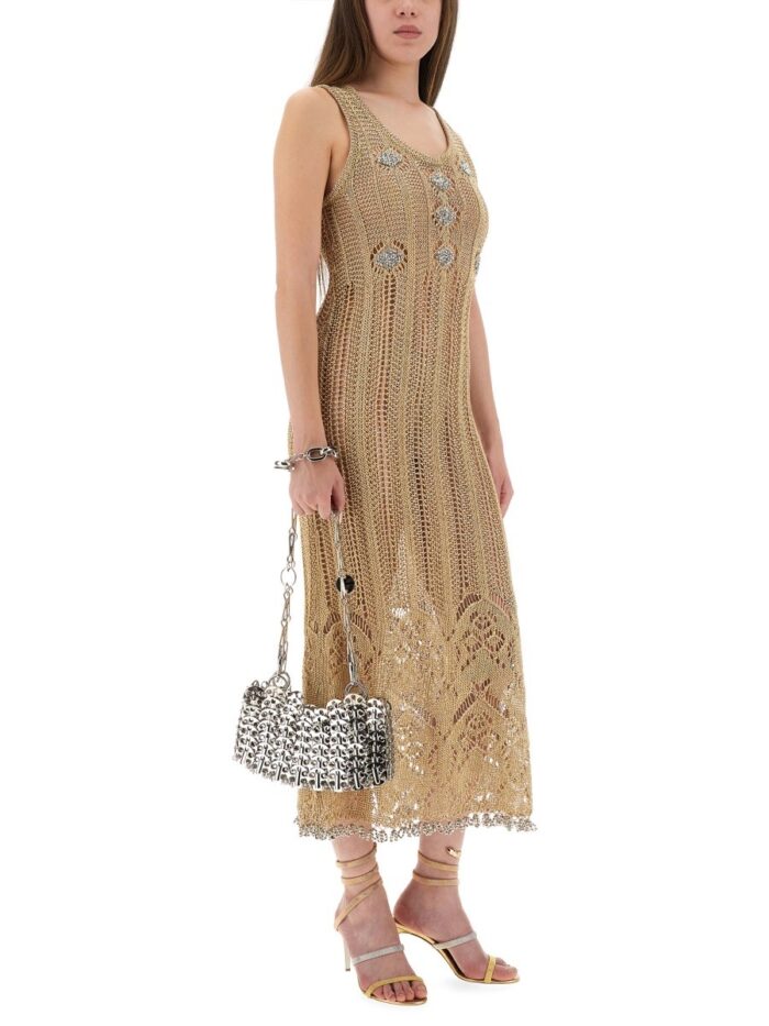 RABANNE LONG CROCHET DRESS