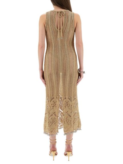 RABANNE LONG CROCHET DRESS