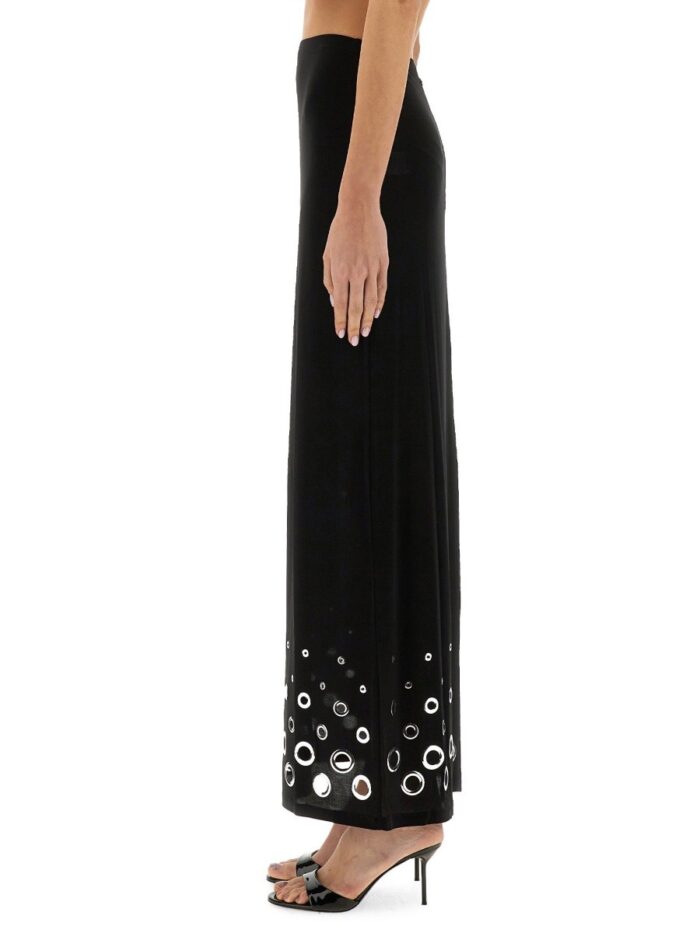 RABANNE LONG JERSEY SKIRT