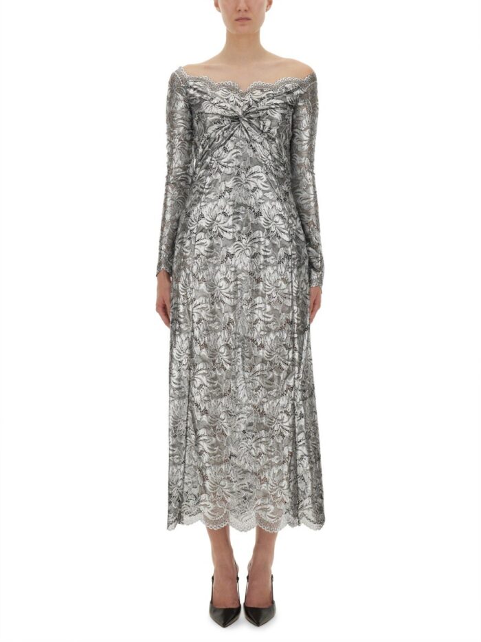 RABANNE LONG LACE DRESS