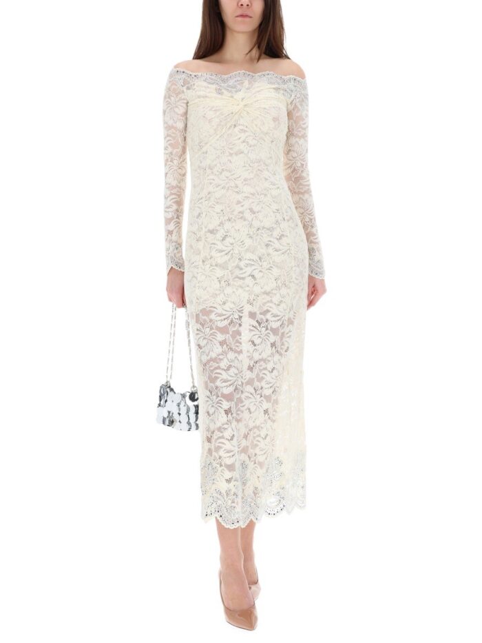 RABANNE LONG LACE DRESS
