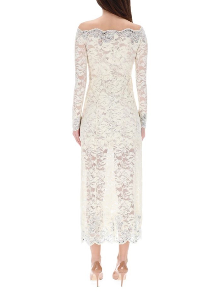 RABANNE LONG LACE DRESS