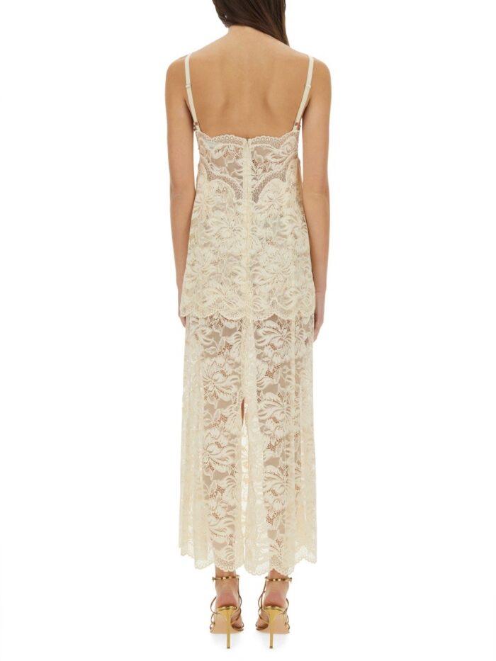 RABANNE LONG LACE DRESS