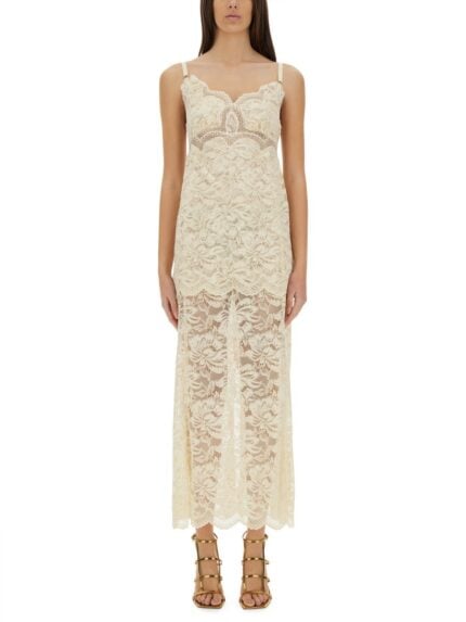 RABANNE LONG LACE DRESS
