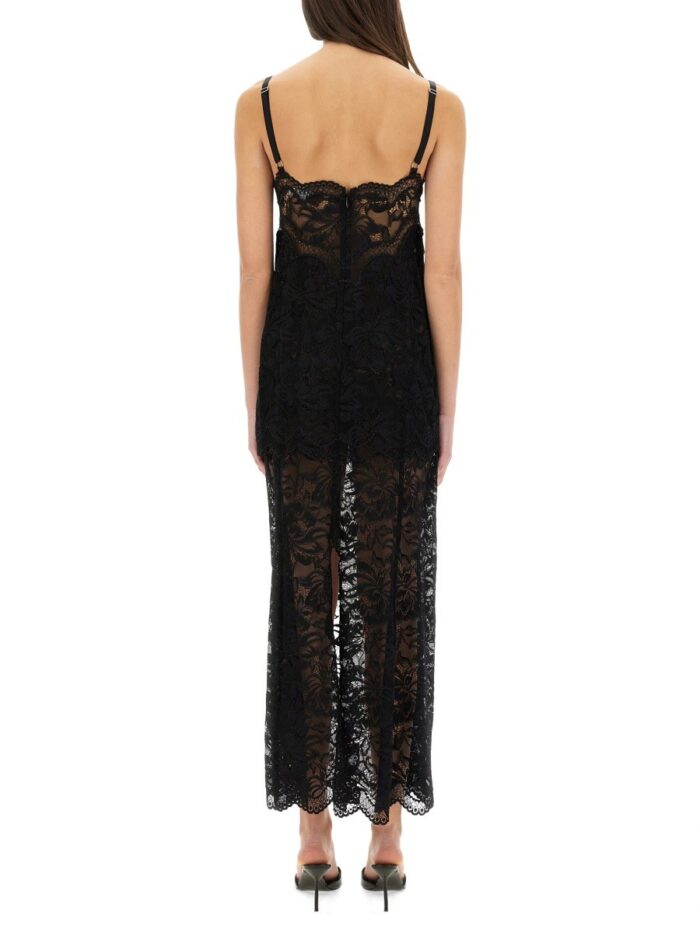 RABANNE LONG LACE DRESS