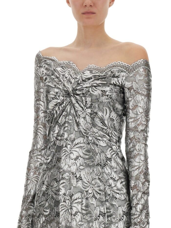 RABANNE LONG LACE DRESS