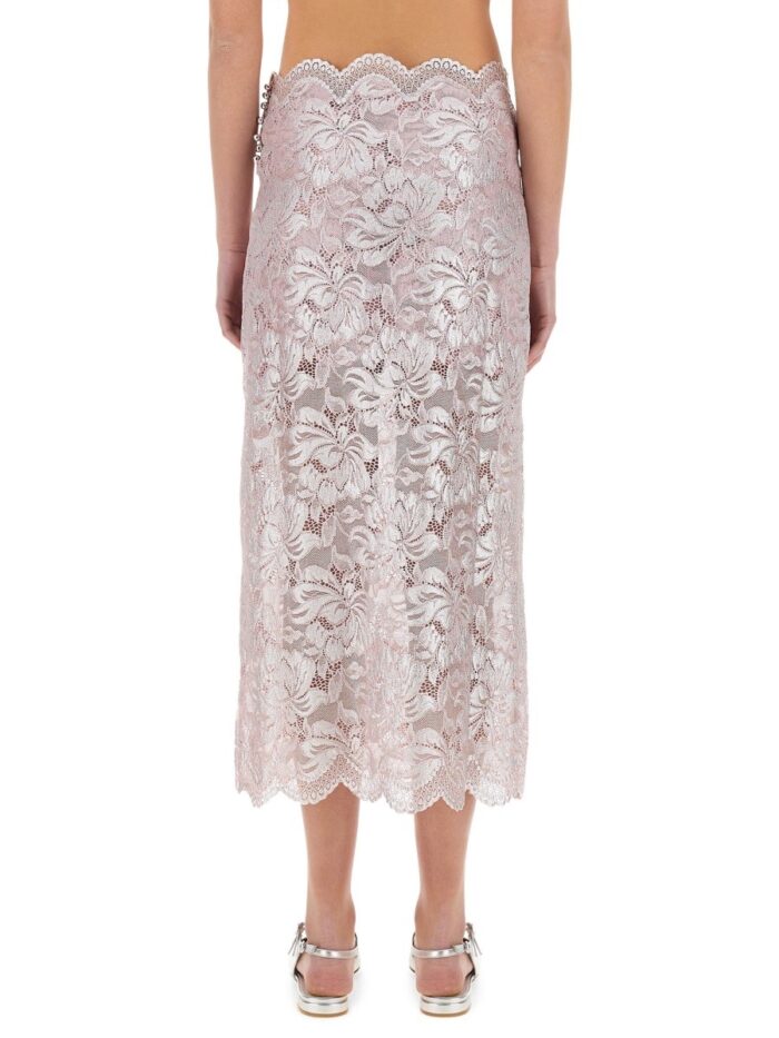 RABANNE LONG LACE SKIRT