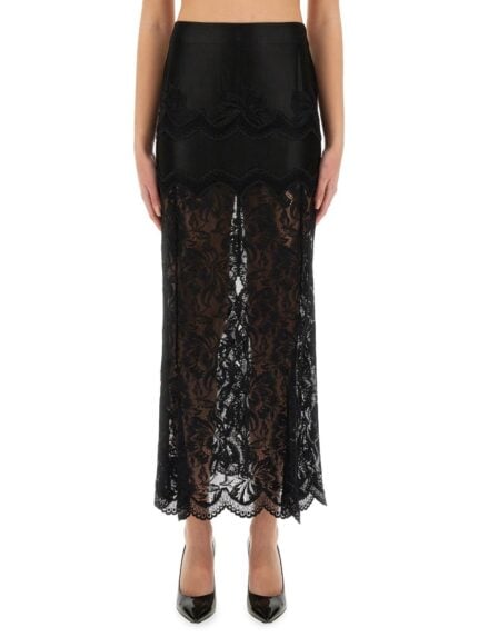 RABANNE LONG LACE SKIRT