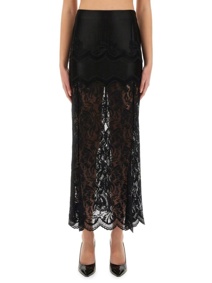 RABANNE LONG LACE SKIRT