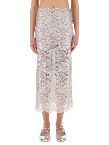 RABANNE LONG LACE SKIRT