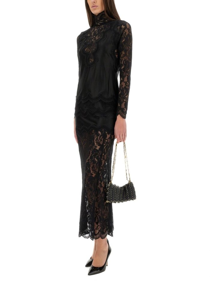 RABANNE LONG LACE SKIRT