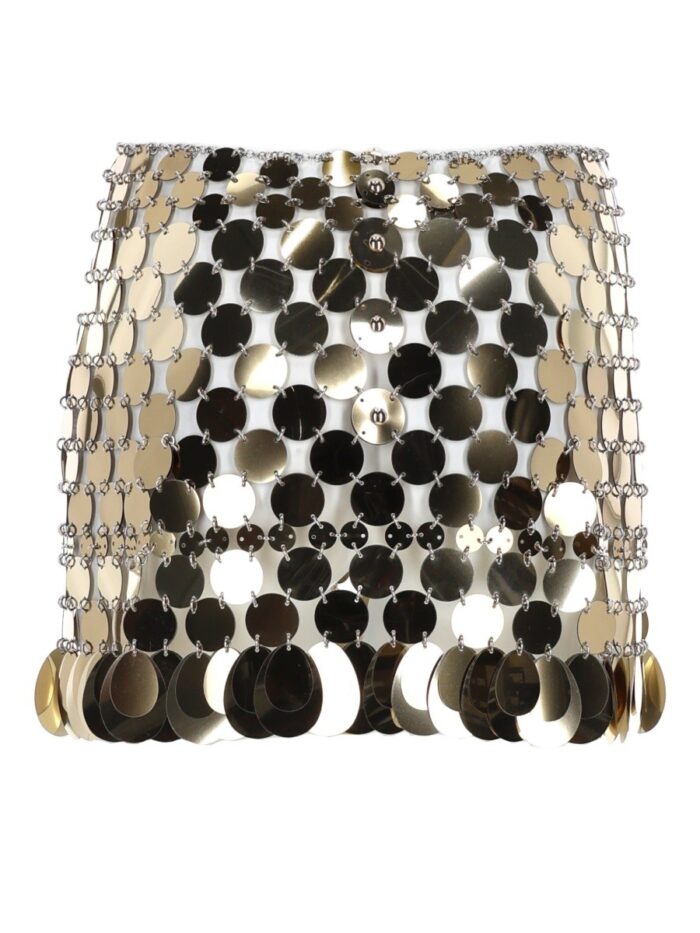 RABANNE MINIGONNA IN PAILLETTES