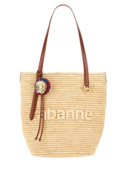 RABANNE "NATURAL RAFFIA" TOTE BAG