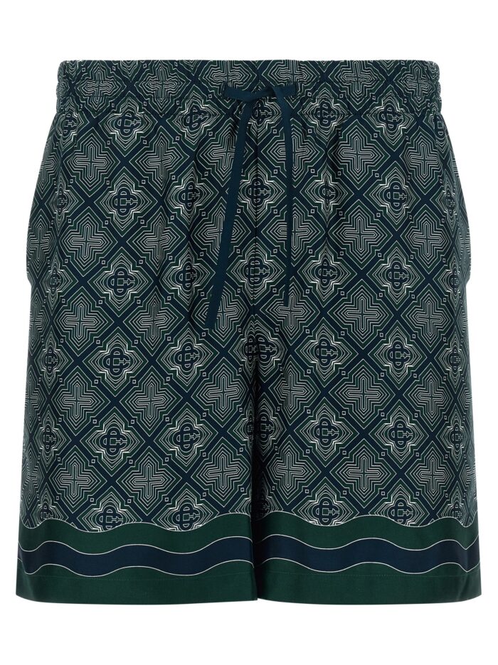 casablanca 'radiating monogram' shorts CASABLANCA 'Radiating Monogram' Shorts