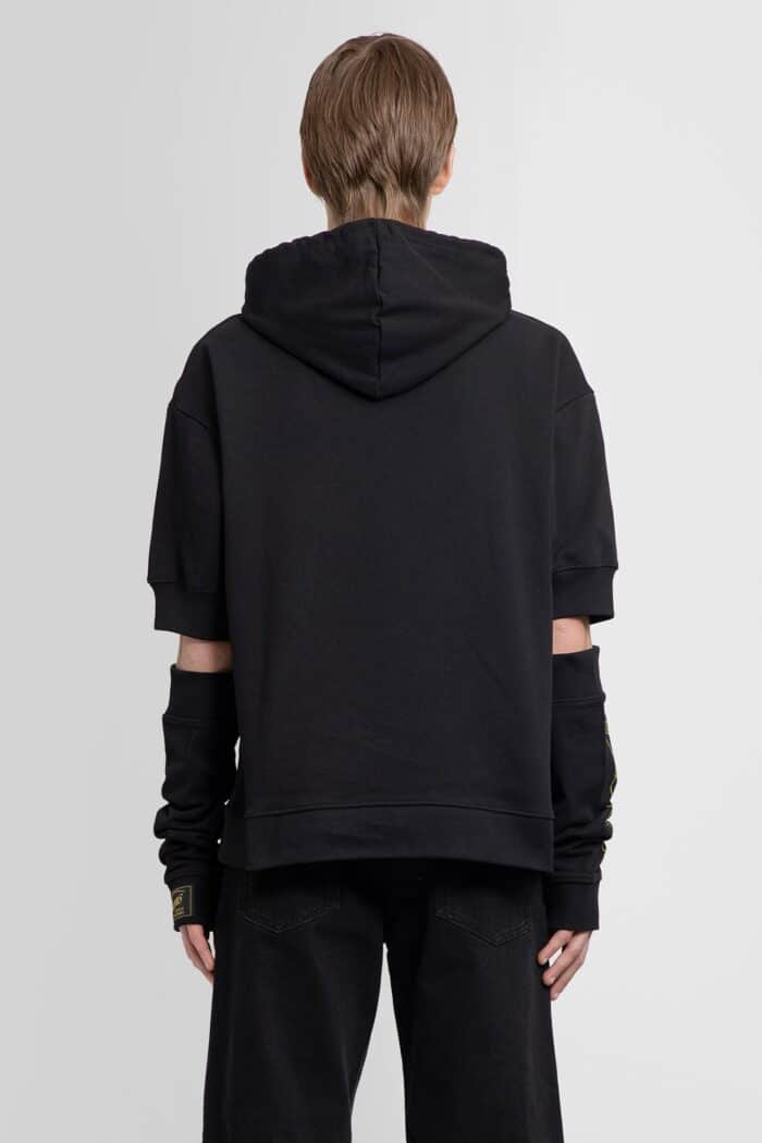 RAF SIMONS Echodomer Short Sleeve Hoodie With Separate Sleeves