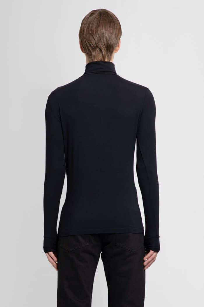 RAF SIMONS Long Sleeve Turtleneck T-shirt With Smiley Embroidery